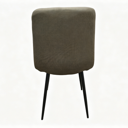 Set de 4 Sillas de Comedor Napoles, Gris Carbón, con Espaldar y Diseño Moderno