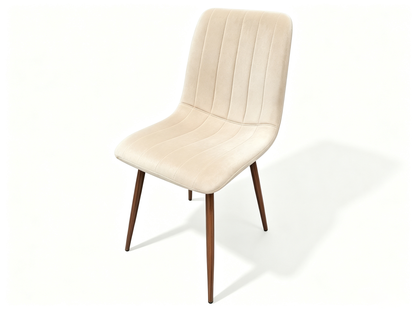 Silla de Comedor Positano, Café Claro, con Espaldar y Diseño Moderno