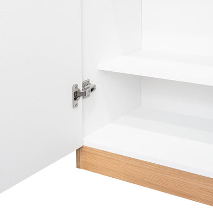 Despensa  Varese, Fresno Europeo y Blanco, con dos puertas y cuatro entrepaños