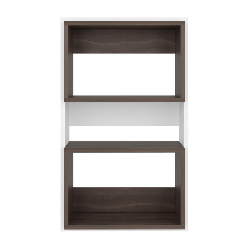 Mueble Auxiliar Muro Baño Eco, Blanco y Milan, con superficies para ubicar objetos