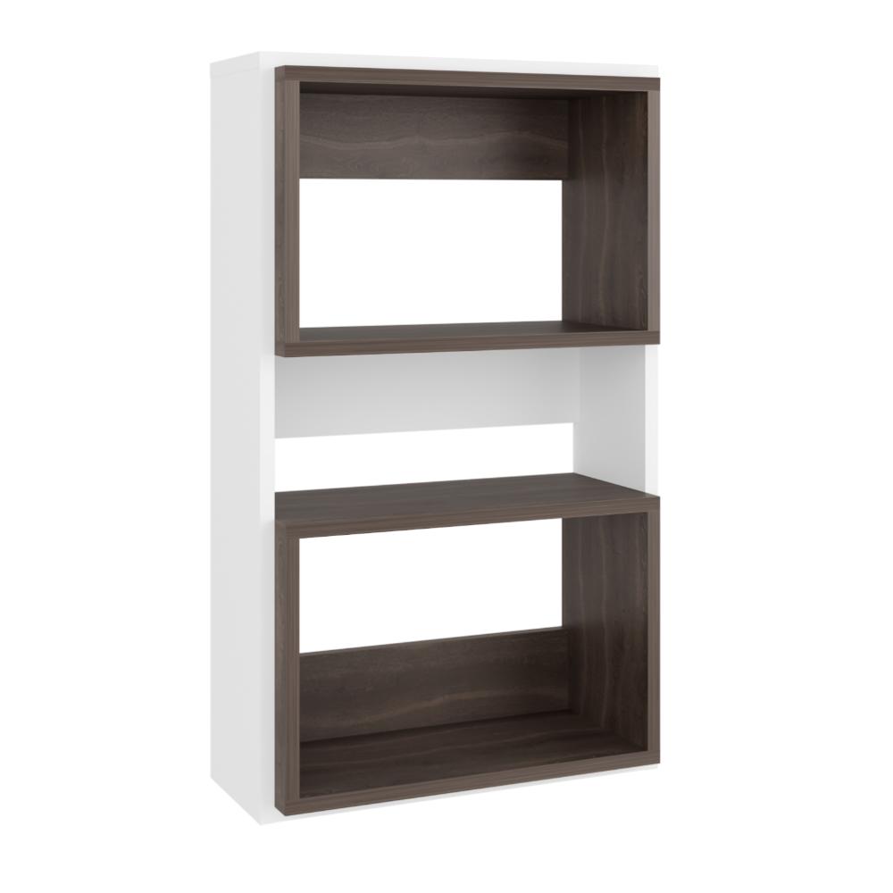 Mueble Auxiliar Muro Baño Eco, Blanco y Milan, con superficies para ubicar objetos