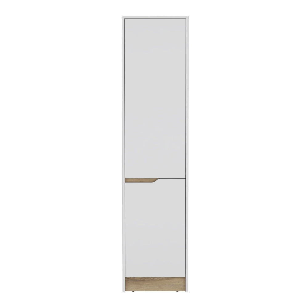 Alacena Soler, Blanco Marqueza y Macadamia, con Dos Puertas Abatibles (vista 5)