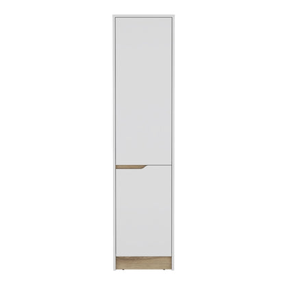 Alacena Soler, Blanco Marqueza y Macadamia, con Dos Puertas Abatibles (vista 5)