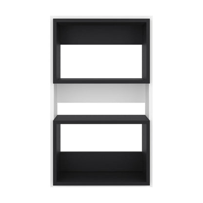 Mueble Auxiliar Muro Baño Eco, Blanco Duqueza y Wengue, con superficies para ubicar objetos
