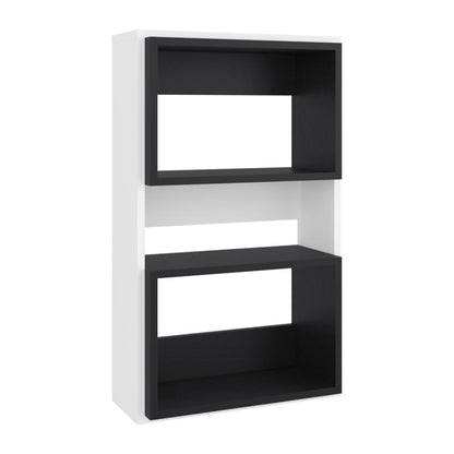 Mueble Auxiliar Muro Baño Eco, Blanco Duqueza y Wengue, con superficies para ubicar objetos