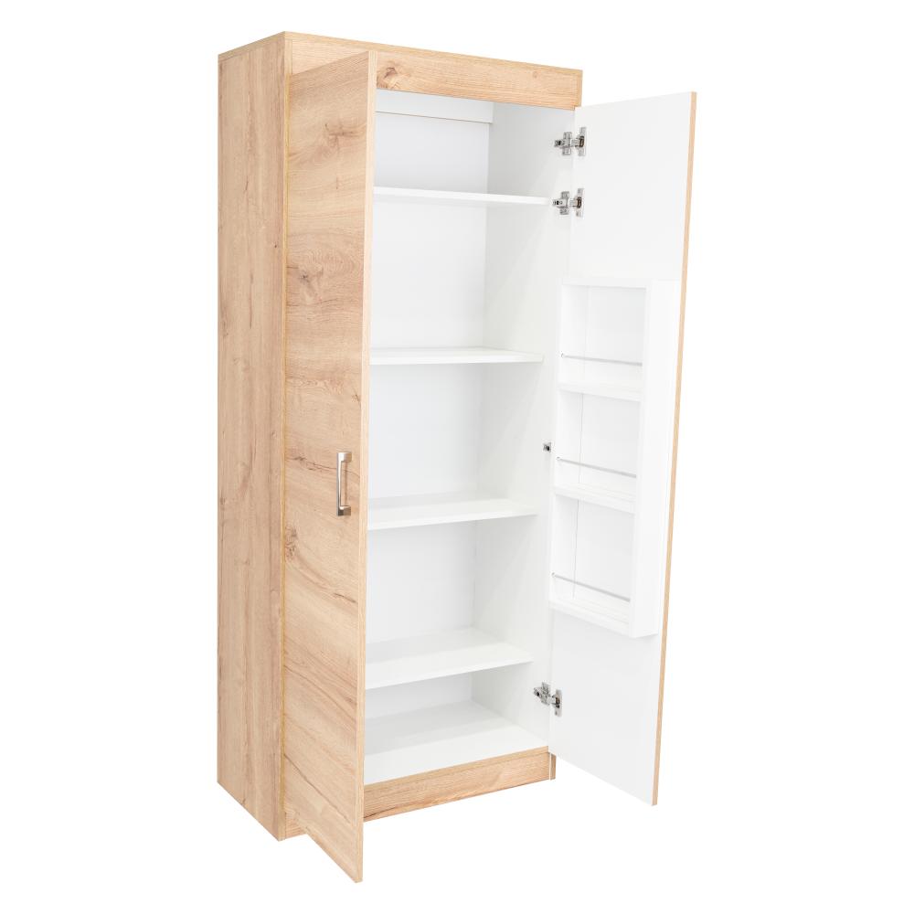 Mueble Alacena Varese Dos Puertas Blanco, Posee Un Estante Adicional En La Puerta Y Cuatro Entrepaños