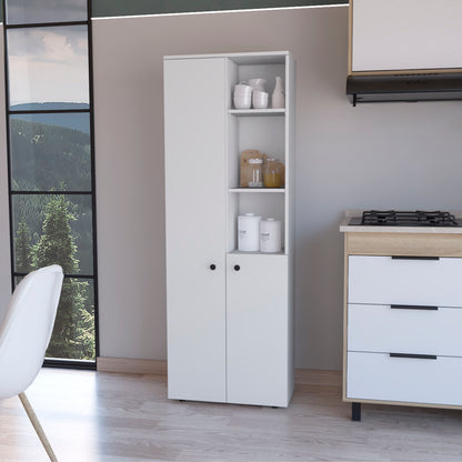 Mueble Alacena Konik, Blanco, con gran variedad de entrepaños