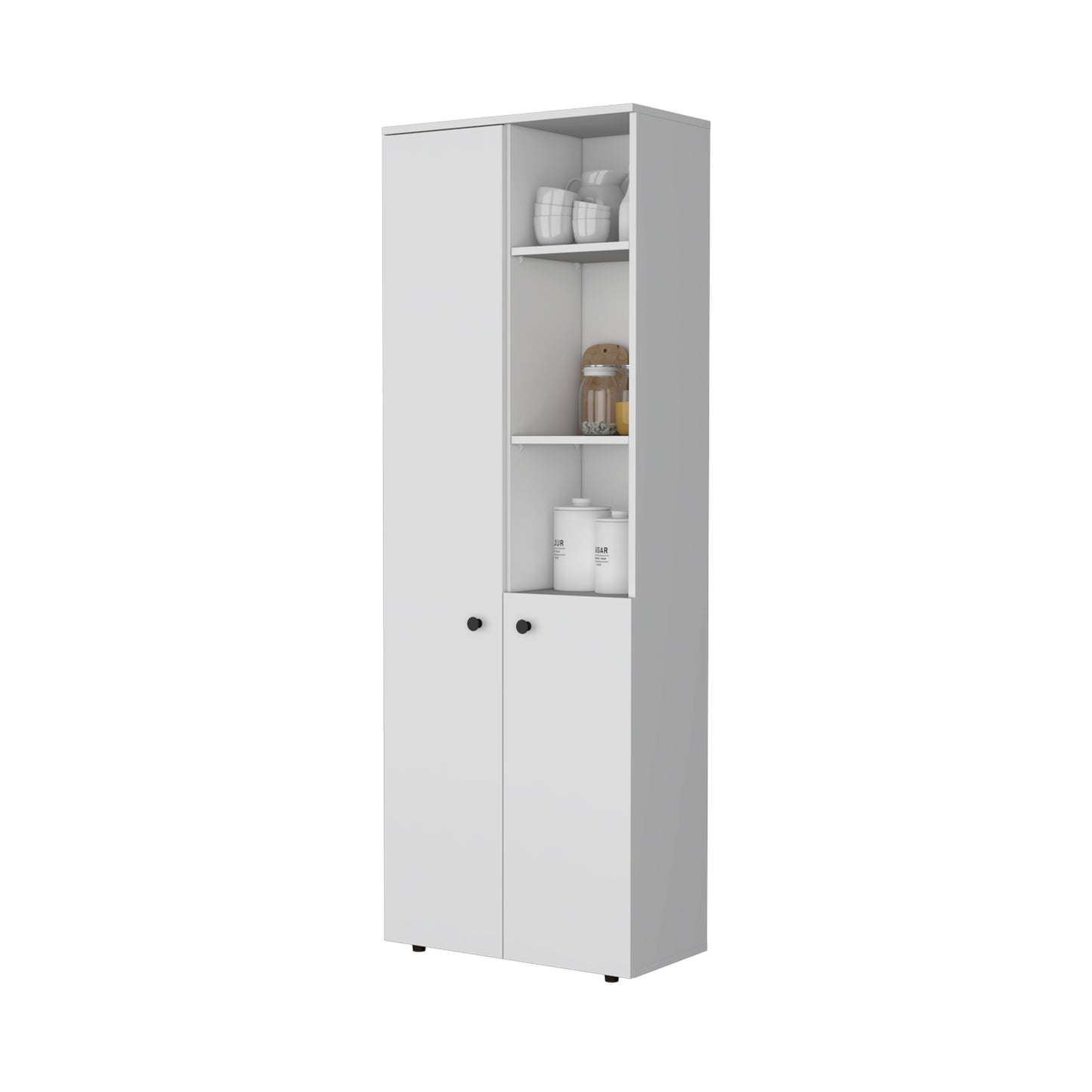 Mueble Alacena Konik, Blanco, con gran variedad de entrepaños