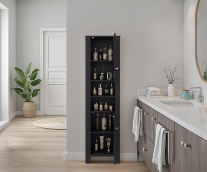 Estante Organizador Baño Vanessa Dos Puertas, Wengue
