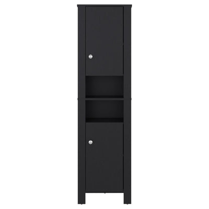 Mueble  Auxiliar para Baño Vanes, Wengue, con espacio para objetos decorativos