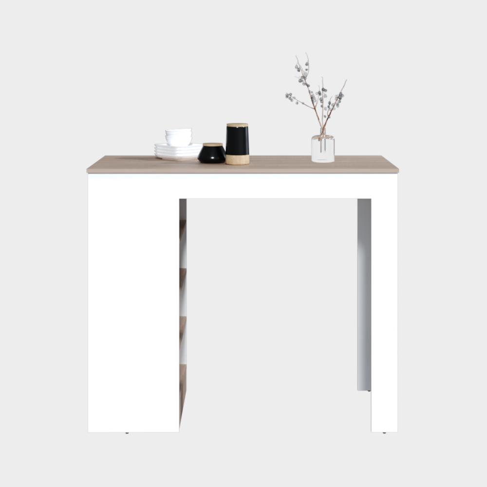 Barra Auxiliar de Cocina Greer, Blanco Duqueza y Bardolino, con espacio para ubicar objetos de cocina (vista 3)