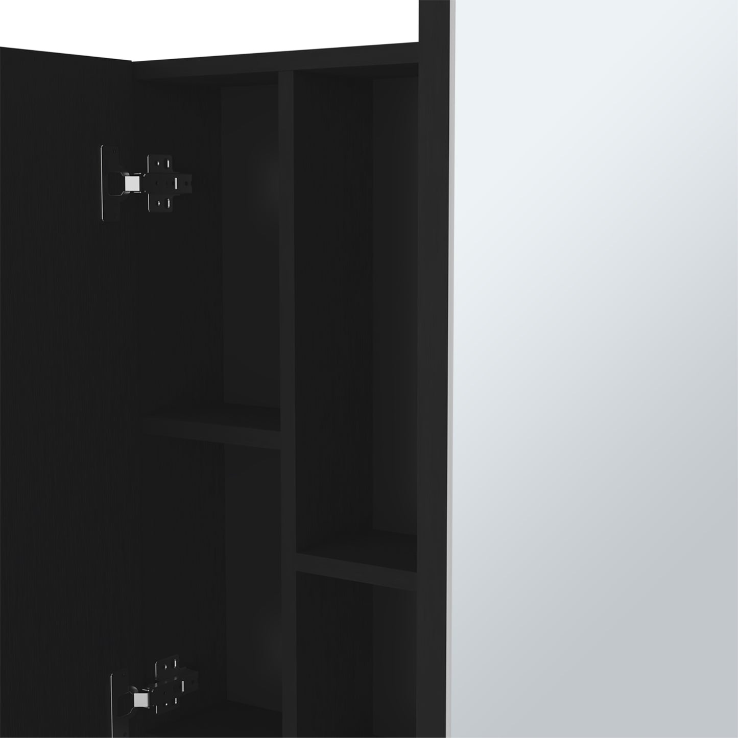 Botiquin Dos Puertas Con Espejo, , FM Furniture 002N, Negro
