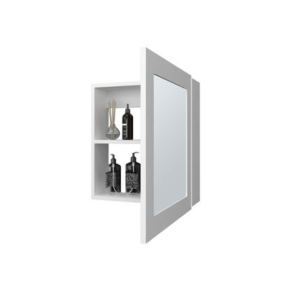 Botiquin  Con Una Puerta  Con Espejo, FM Furniture, Blanco