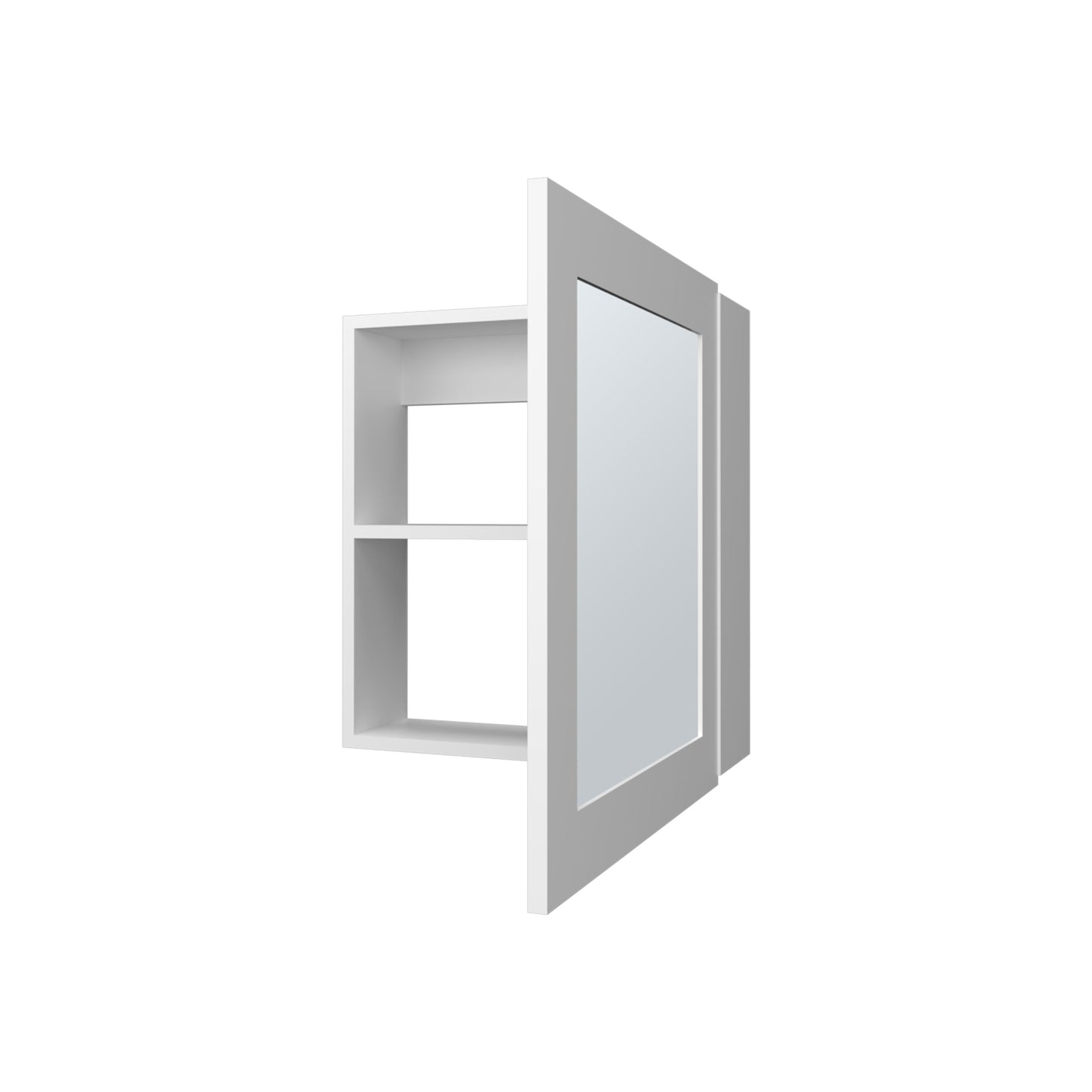Botiquin  Con Una Puerta  Con Espejo, FM Furniture, Blanco