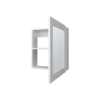 Botiquin  Con Una Puerta  Con Espejo, FM Furniture, Blanco