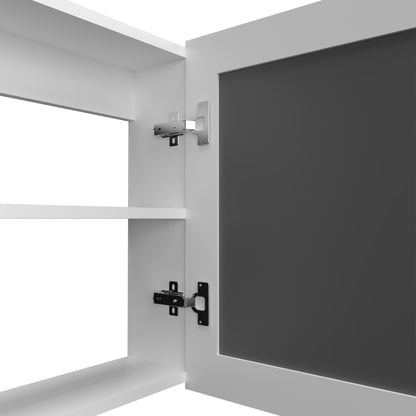 Botiquin  Con Una Puerta  Con Espejo, FM Furniture, Blanco