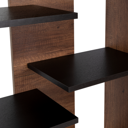 Biblioteca, FM Furniture 003C, Cafe Oscuro Y Negro