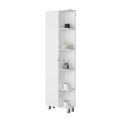 Estante Organizador Baño Nueve Repisas, FM Furniture, Blanco
