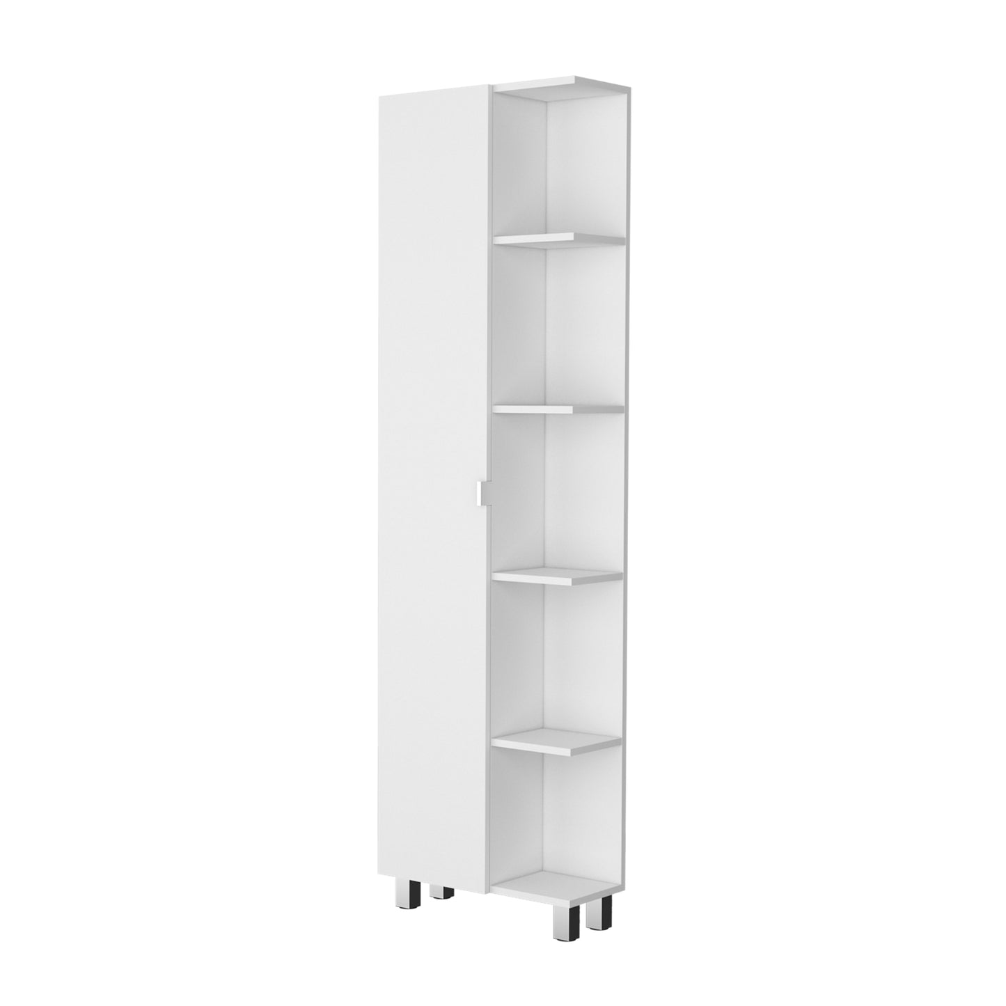 Estante Organizador Baño Nueve Repisas, FM Furniture, Blanco