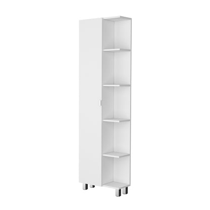 Estante Organizador Baño Nueve Repisas, FM Furniture, Blanco