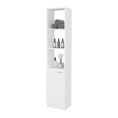 Estante Organizador Baño Una Puerta , FM Furniture, Blanco