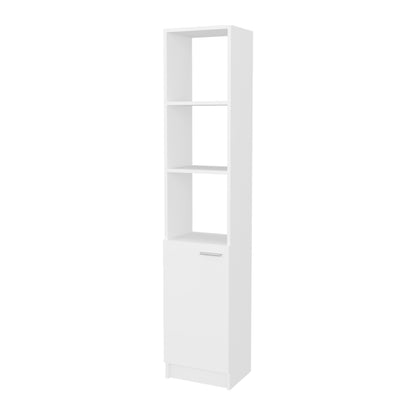 Estante Organizador Baño Una Puerta , FM Furniture, Blanco