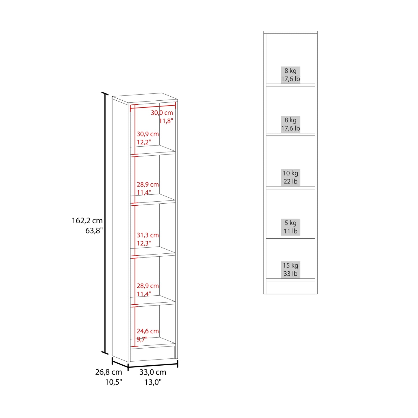 Estante Organizador Baño Una Puerta , FM Furniture, Blanco