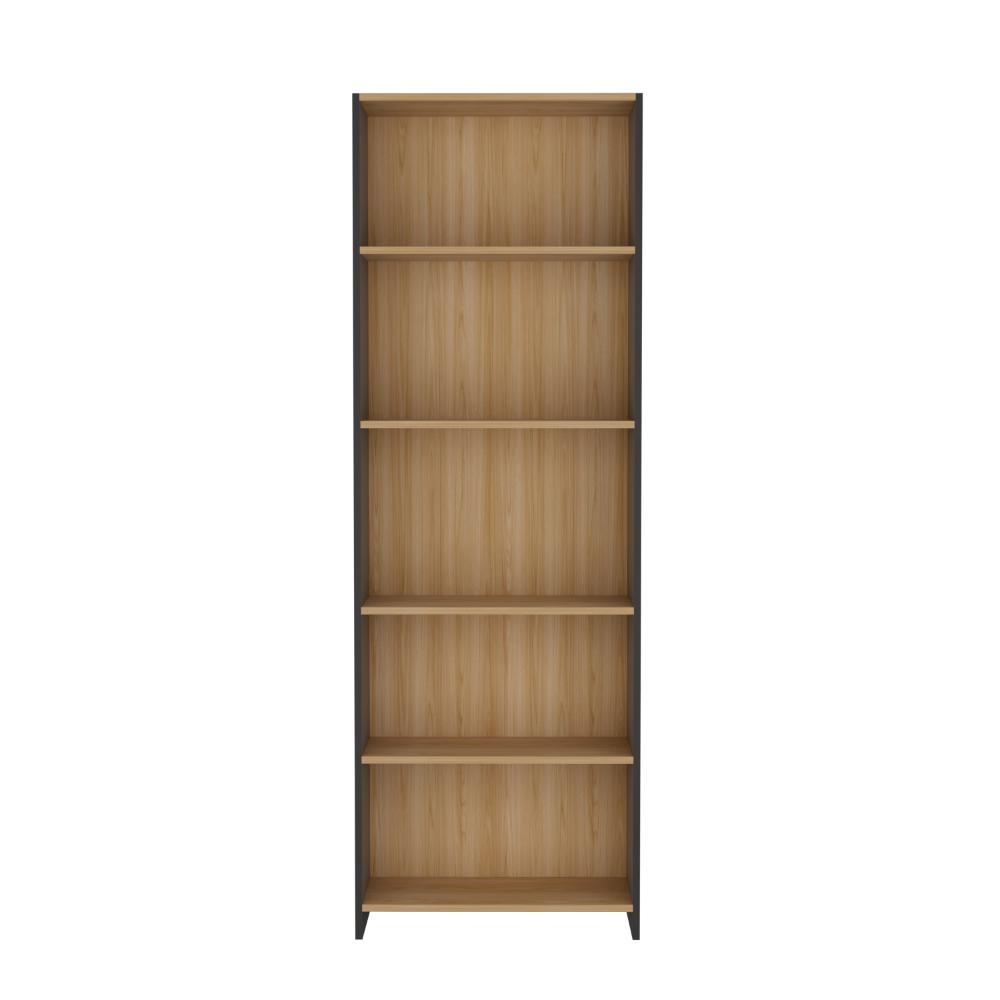 Biblioteca Lisa Eco, Fresno Europeo y Wengue, con Cinco Entrepaños