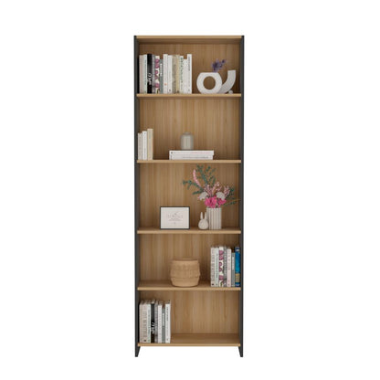 Biblioteca Lisa Eco, Fresno Europeo y Wengue, con Cinco Entrepaños