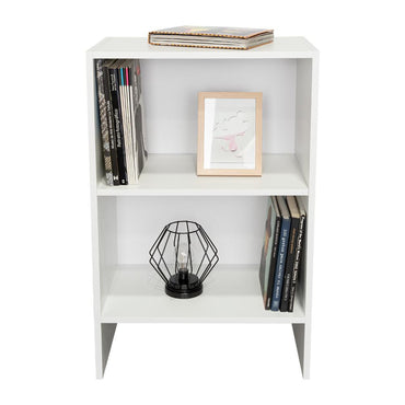 Biblioteca Eloy, Blanco Duqueza, con entrepaños para ubicar objetos decorativos