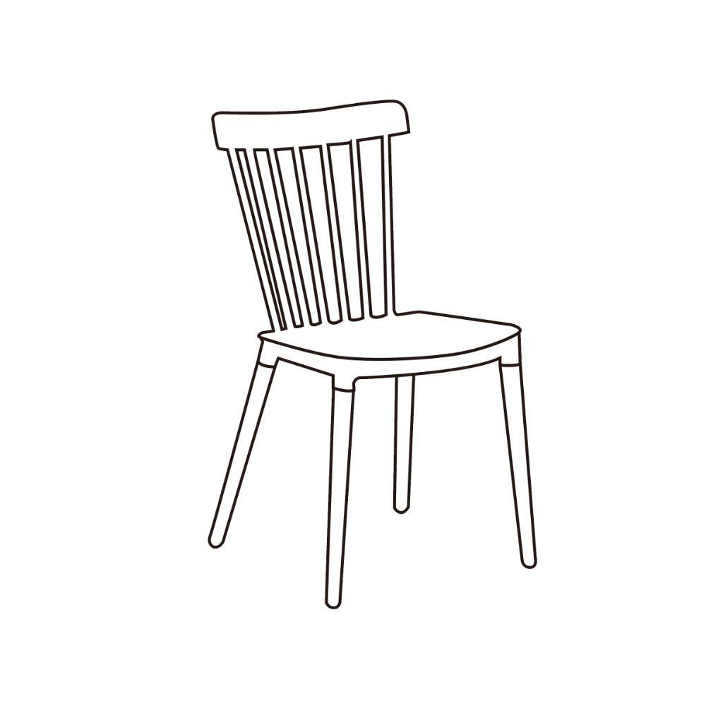 Kit de Dos Sillas Jeicob, Blanco y Café claro, cómodo asiento y patas en madera