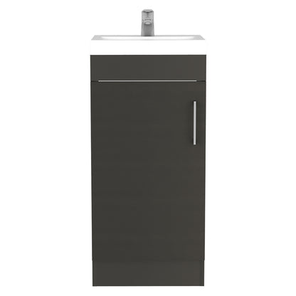 Mueble Vanitorio Una Puerta, FM Furniture 005N, Negro