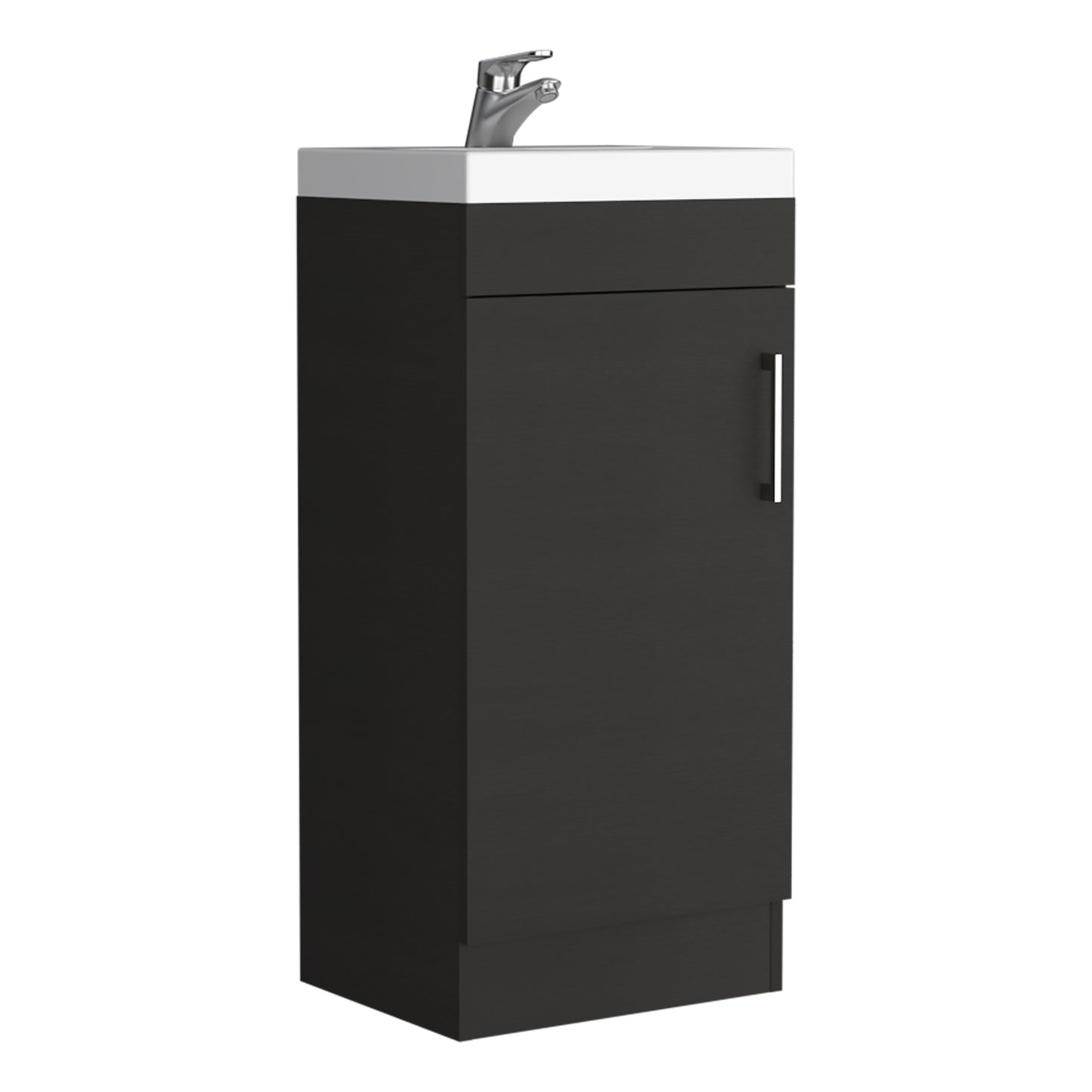 Mueble Vanitorio Una Puerta, FM Furniture 005N, Negro