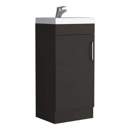 Mueble Vanitorio Una Puerta, FM Furniture 005N, Negro