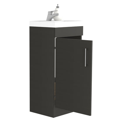 Mueble Vanitorio Una Puerta, FM Furniture 005N, Negro