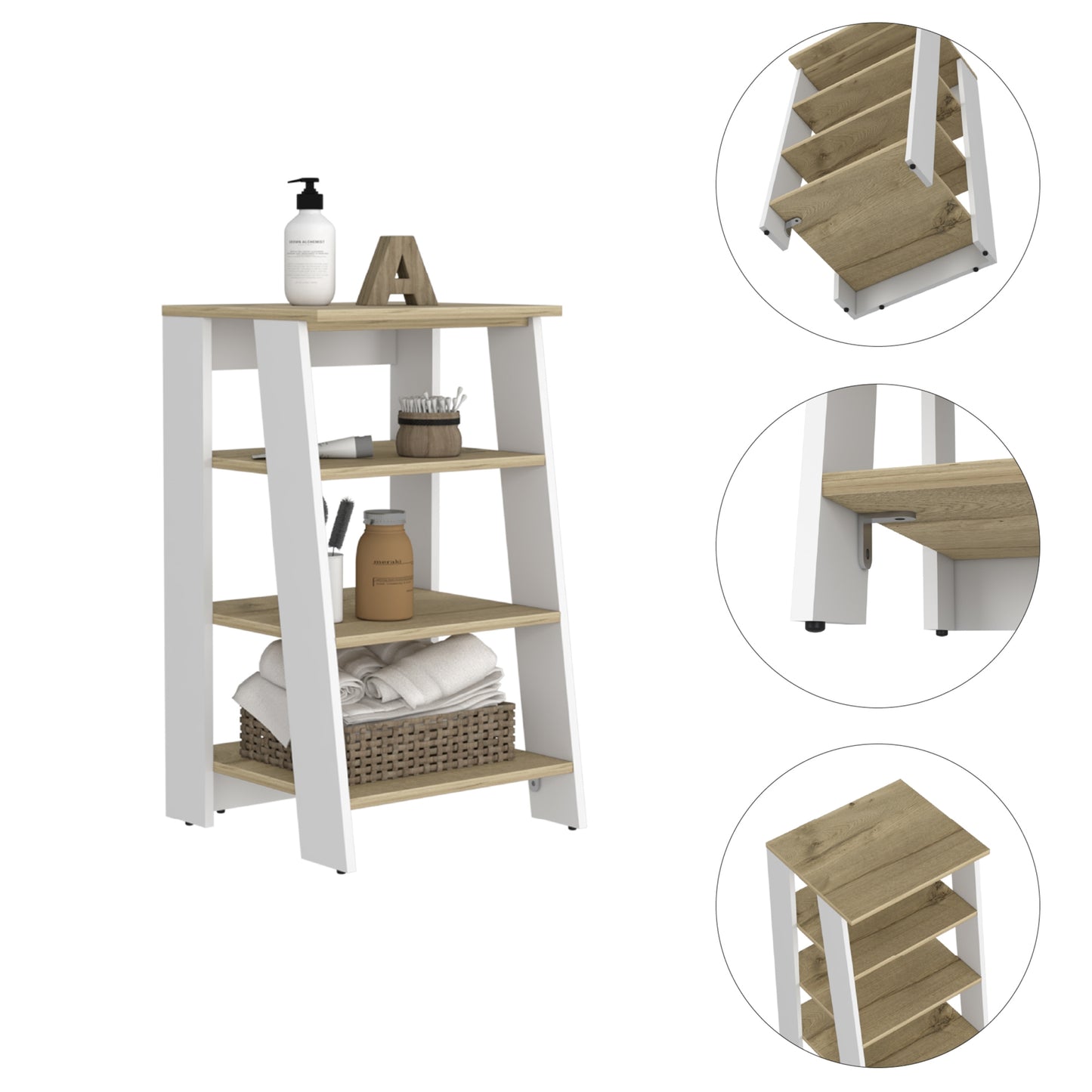 Optimizador Bajo Baño, FM Furniture 006C, Cafe Claro