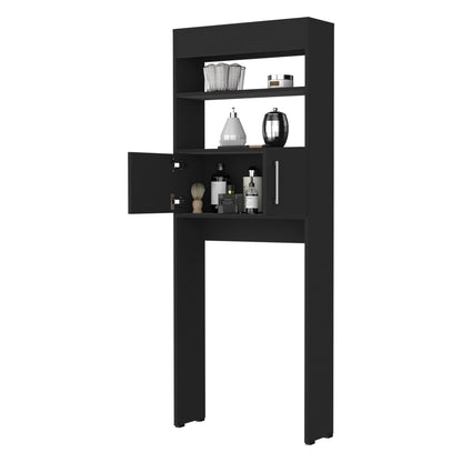 Optimizador De Baño Con Dos Puertas, FM Furniture 008N, Negro