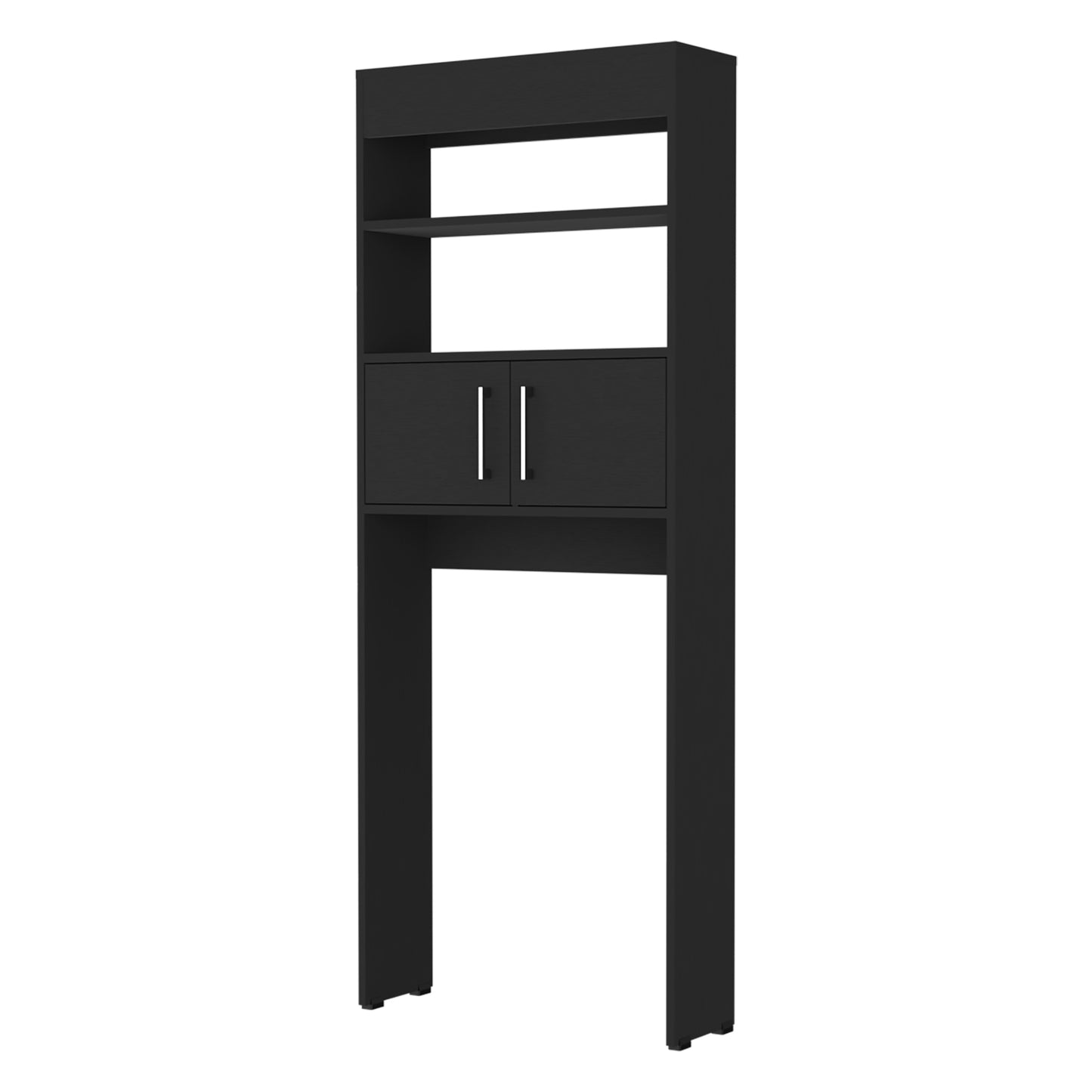 Optimizador De Baño Con Dos Puertas, FM Furniture 008N, Negro