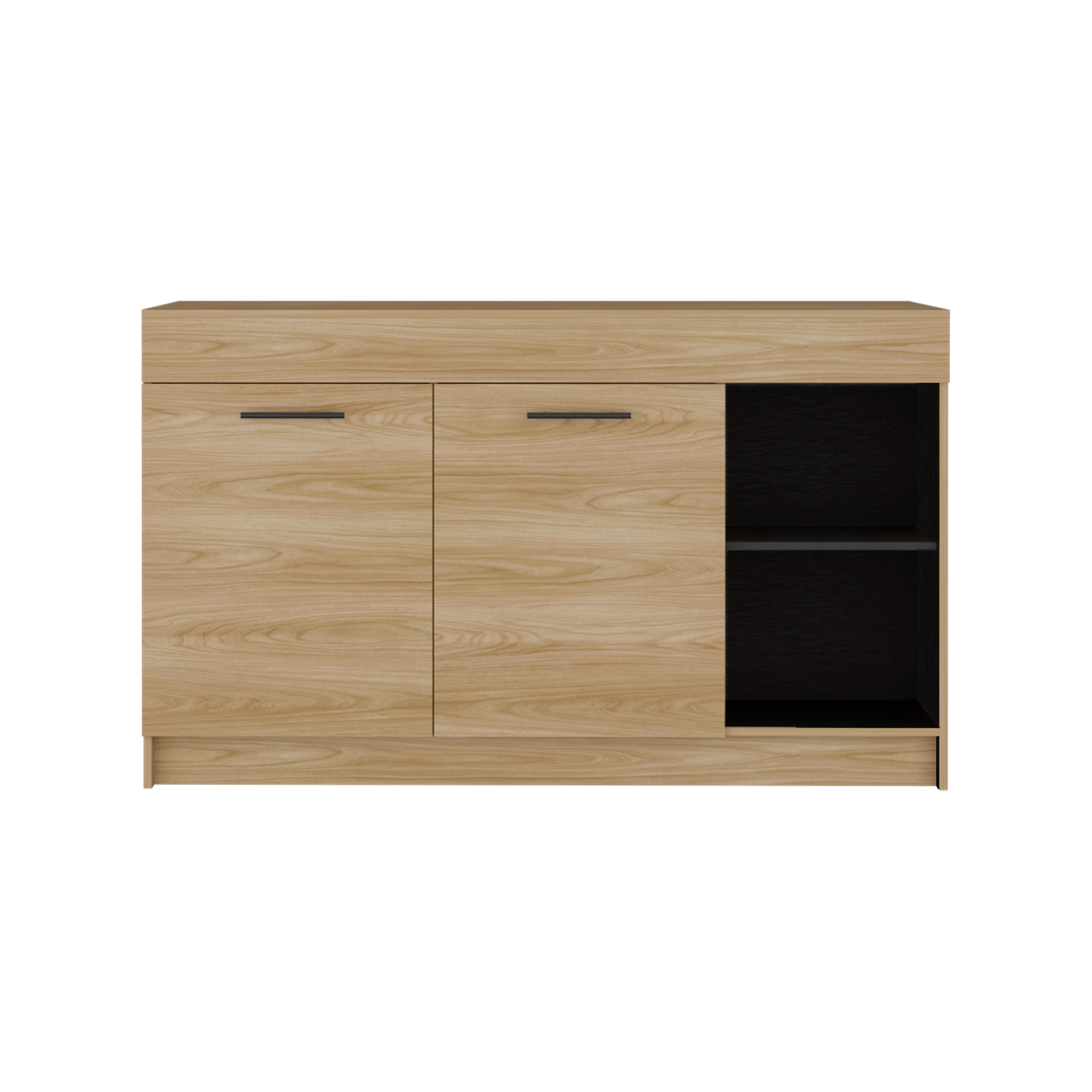 Barra Auxiliar De Cocina Luna Dos Puertas, Milan y Blanco