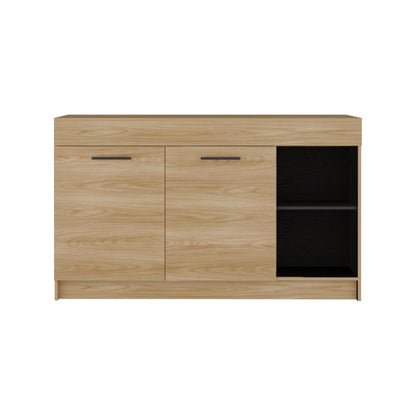 Barra Auxiliar De Cocina Luna Dos Puertas, Milan y Blanco