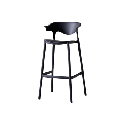 Silla para Bar Elena, Color Negro, Diseño Moderno
