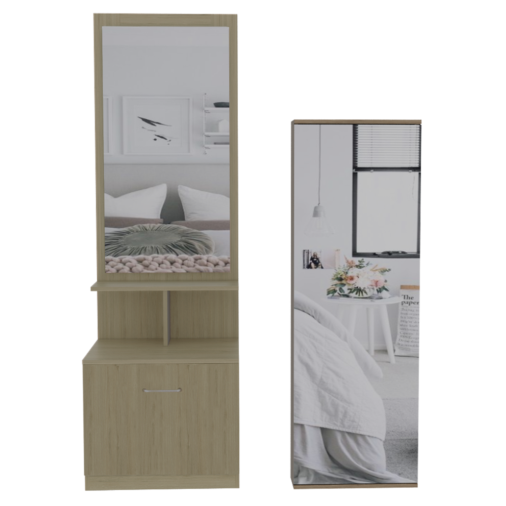 Combo Dreams, Rovere y Blanco, incluye zapatero y velador multifuncional