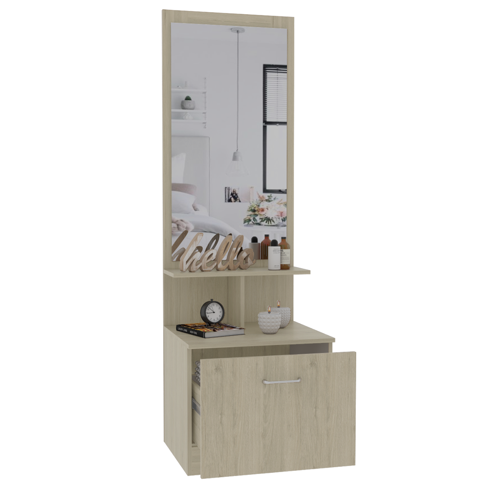 Combo Dreams, Rovere y Blanco, incluye zapatero y velador multifuncional