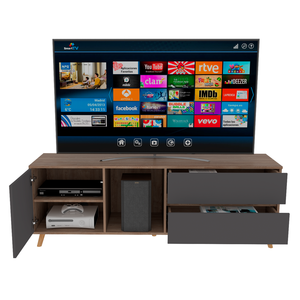 Combo Salem, Miel y Plomo, incluye rack TV, bife y mesa centro