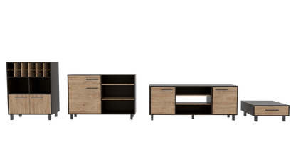 Combo Kaia, Kaia, incluye rack TV, bar, bife y mesa centro