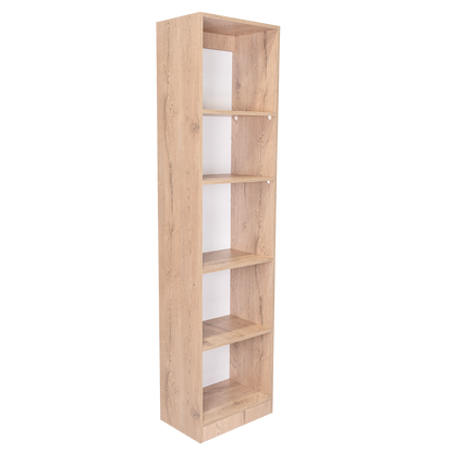 Combo Home, Estante Colección 23, Macadamia, con cuatro estantes