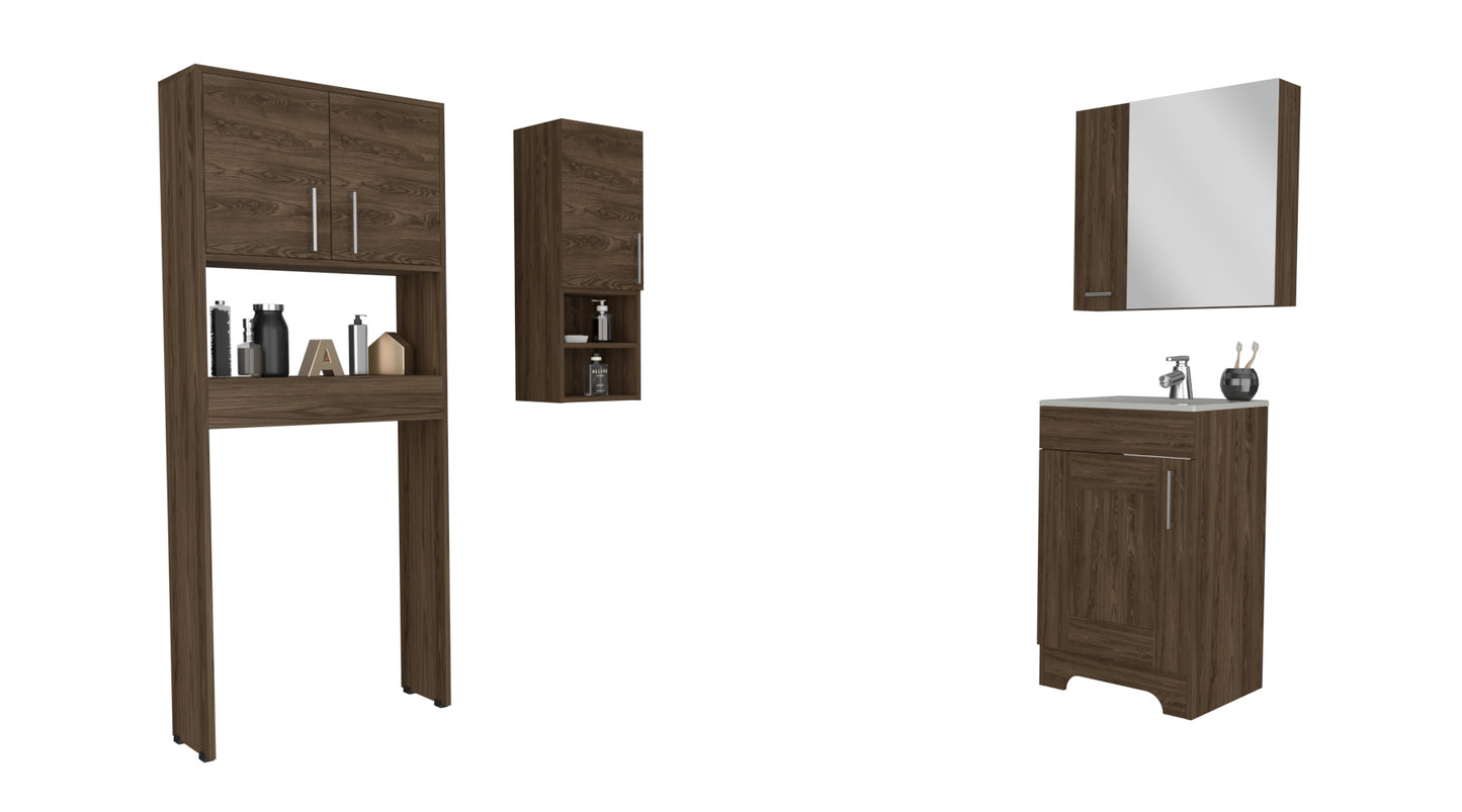 Combo Barcelona, Coñac, incluye mueble lavamanos y baño
