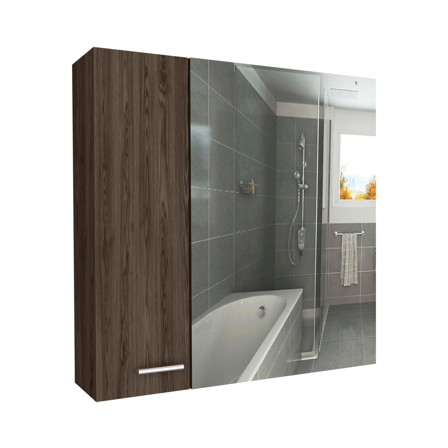 Combo Barcelona, Coñac, incluye mueble lavamanos y baño
