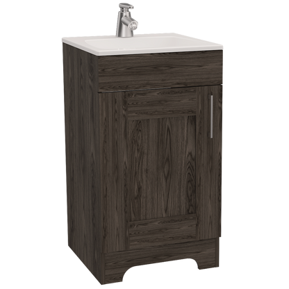 Combo Barcelona, Coñac, incluye mueble lavamanos y baño