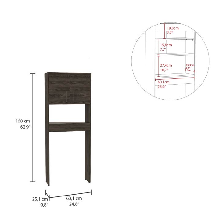 Combo Barcelona, Coñac, incluye mueble lavamanos y baño
